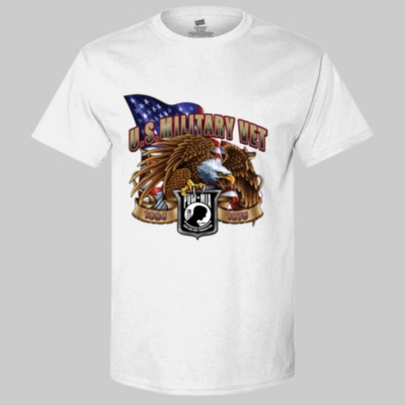 US Military Vet POW-MIA T-Shirt - Picture 1 of 3